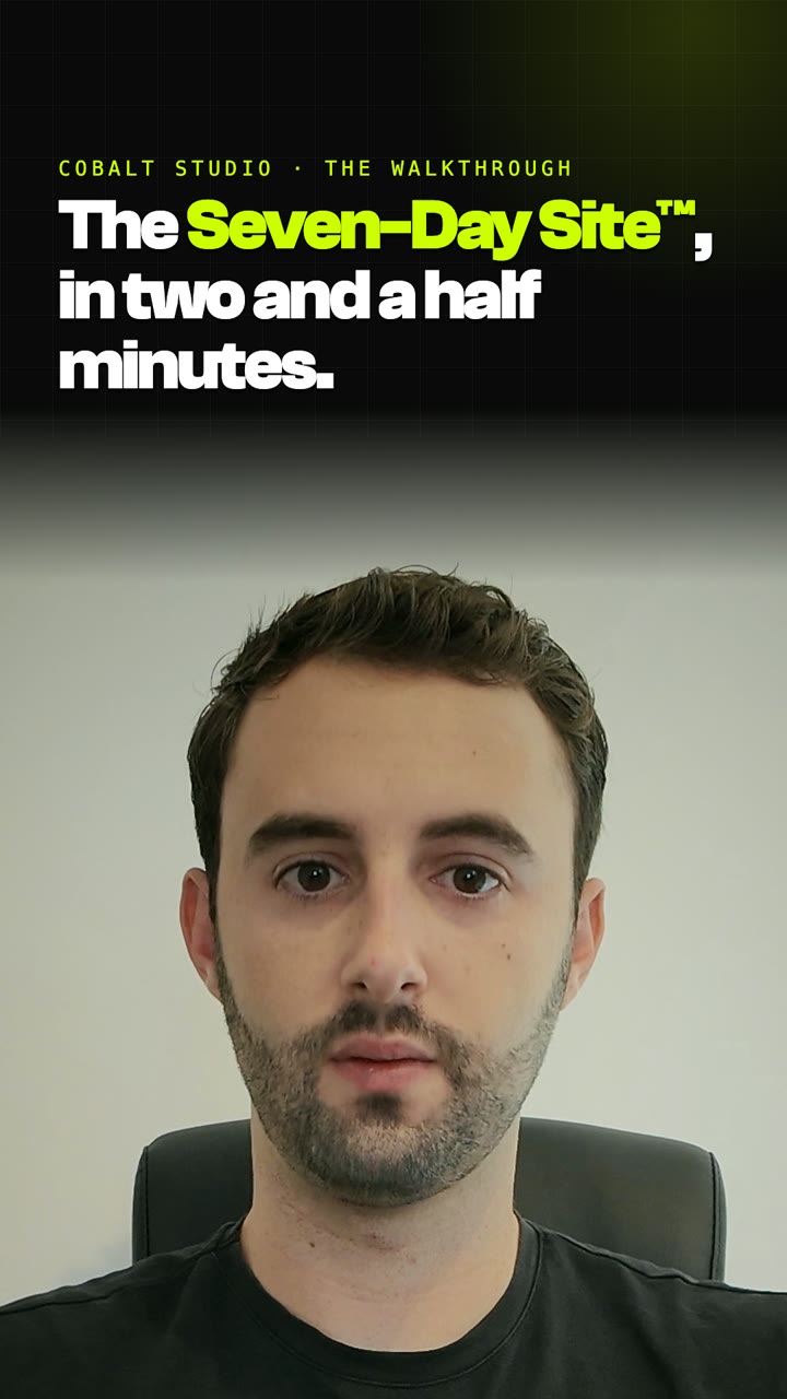 Liam from Cobalt Studio, the Seven-Day Site walkthrough